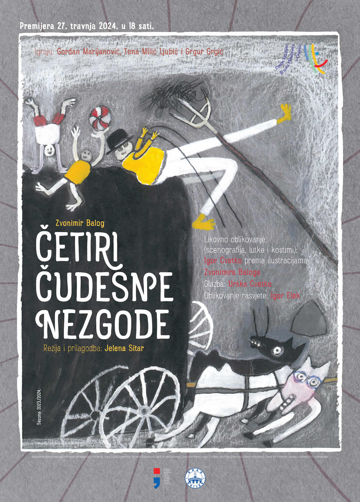 Plakat Četiri čudesne nezgode Osijek